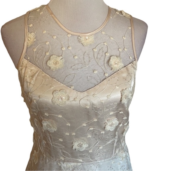 Taylor Dress size 8 beautiful lace with embellishment over ivory lining. - Picture 5 of 5